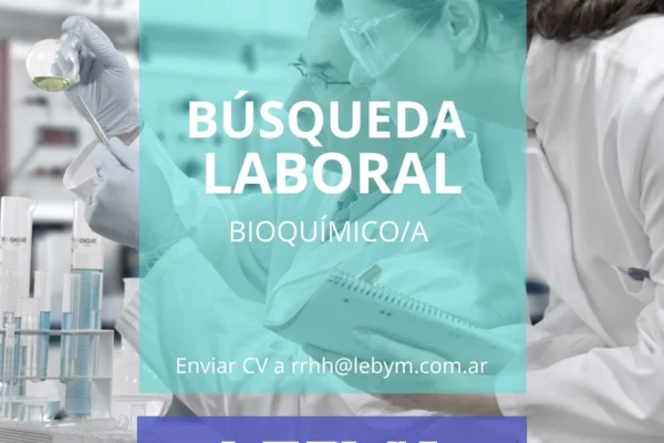 Oferta laboral: Bioquímico/a | Sumate a nuestro equipo